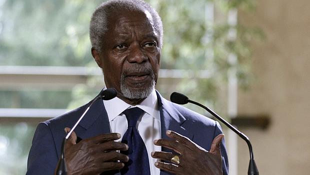 Kofi Annan, enviado especial do secretário-geral da ONU e da Liga Árabe para a Síria