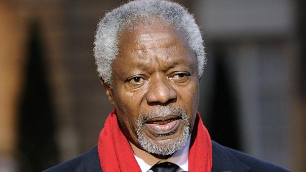 Kofi Annan, enviado especial da ONU e da Liga Árabe para mediar as discussões com o regime sírio