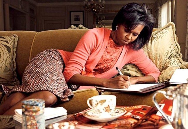 A primeira-dama dos Estados Unidos, Michelle Obama, também participou de um ensaio para a Vogue. Ela foi capa da edição de fevereiro de 2009.