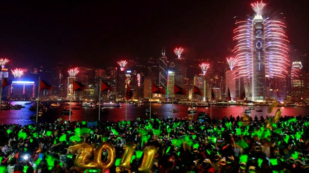 Chineses celebram 2011 em Hong Kong