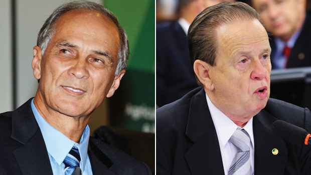 O ministro da Agricultura, Antônio Andrade, e o deputado federal Mauro Lopes, ambos do PMDB: tudo pelo partido