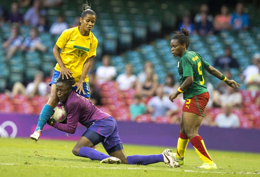 Partida entre Camarões e Brasil nos Jogos Olímpicos de Londres