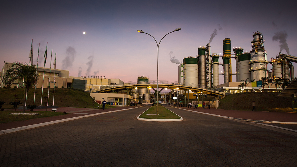 Na foto Eldorado Brasil, fábrica de celulose em Três Lagoas no Mato Grosso do Sul