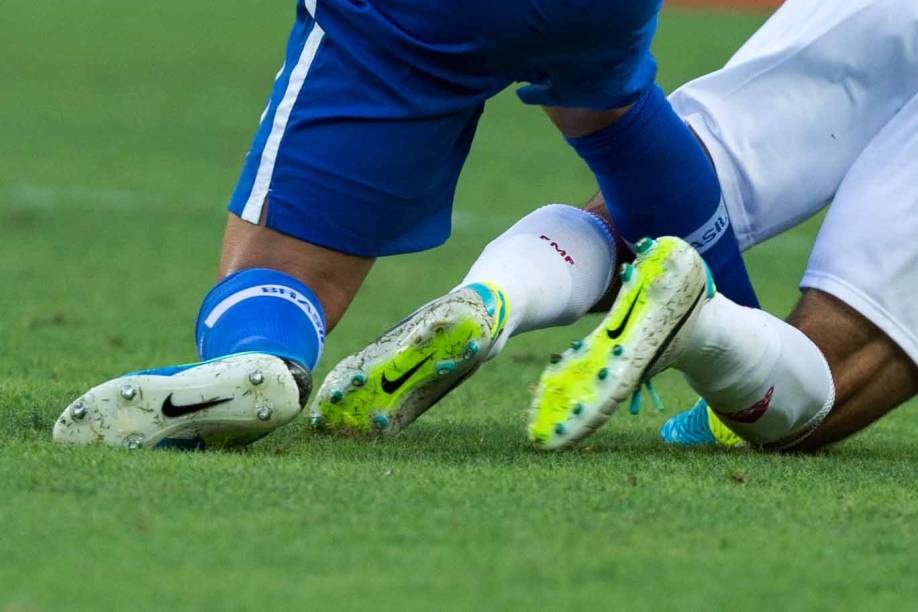 As chuteiras dos jogadores na Copa das Confederações