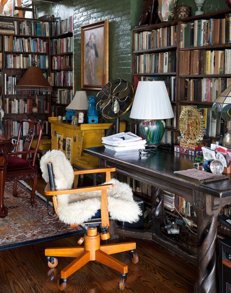 Mesa do escritor Normam Mailer, em seu apartamento de Nova Iorque