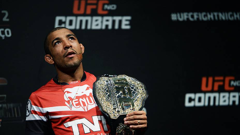 José Aldo durante a pesagem do UFC em Natal