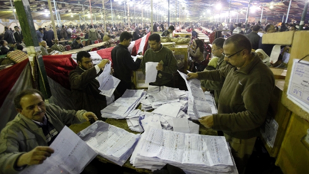 Segundo Comissão Eleitoral egípcia, apuração continua em algumas regiões