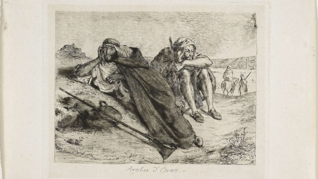 Obra 'Os Árabes do Orã', de Eugène Delacroix