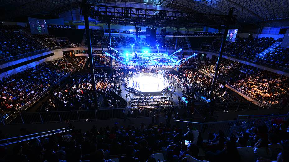 Lutadores do UFC durante luta em Jaraguá do sul no Norte de Santa Catarina