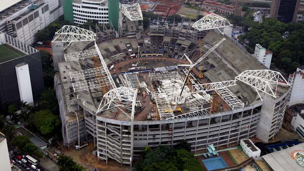 Arena Palestra Itália, o novo estádio do Palmeiras, em maio de 2013