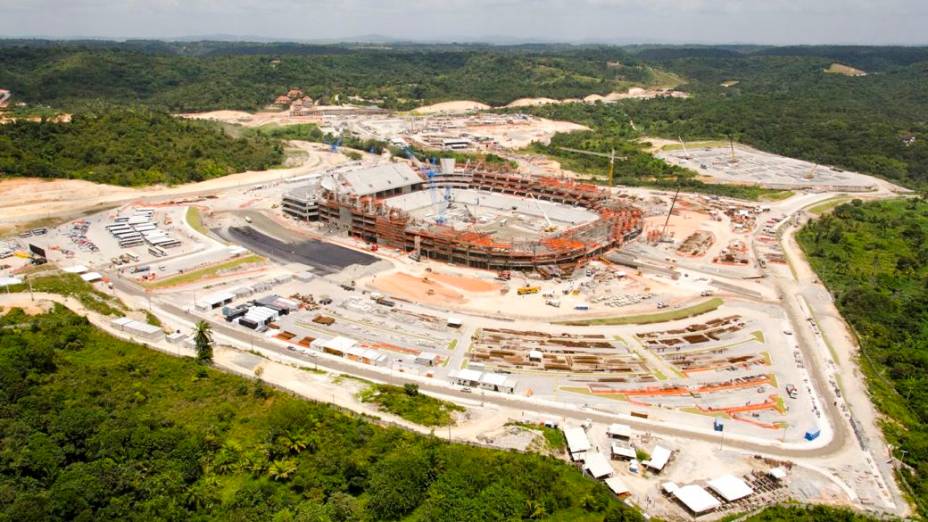  <br><br>  Arena Pernambuco: as obras em setembro de 2012