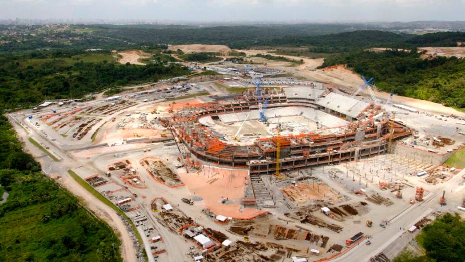  <br><br>  Arena Pernambuco: as obras em setembro de 2012