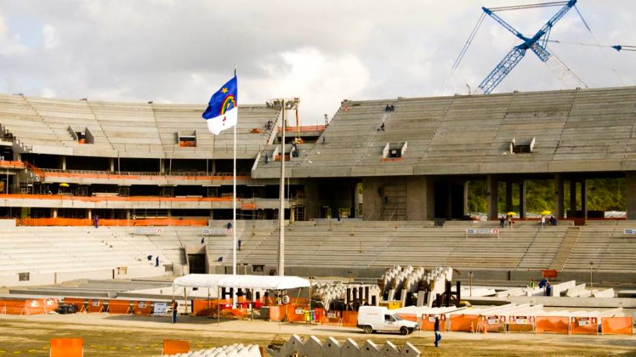  <br><br>  Arena Pernambuco: as obras em setembro de 2012