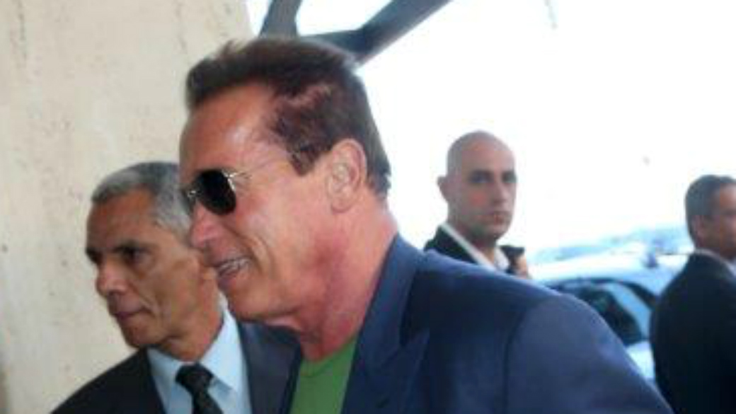 Arnold Schwarzenegger chega ao Rio