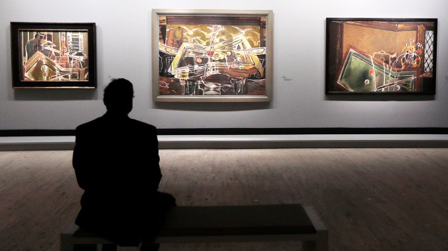 Três versões de "Le billard", do pintor francês Georges Braque (1882-1963), em exposição no Museu do Grand Palais em Paris