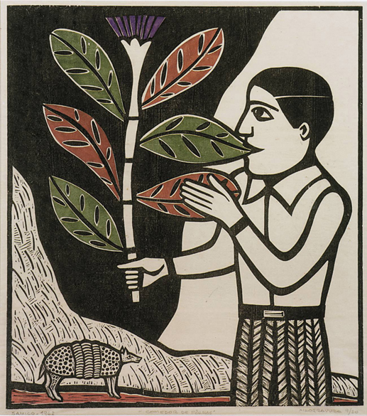 Obra "Comedor de Folhas", do artista pernambucano Gilvan Samico