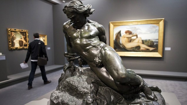 Escultura Roland Furieux, do artista francês Jehan Dusegneuque, em exposição no Museu DOrsay, em Paris