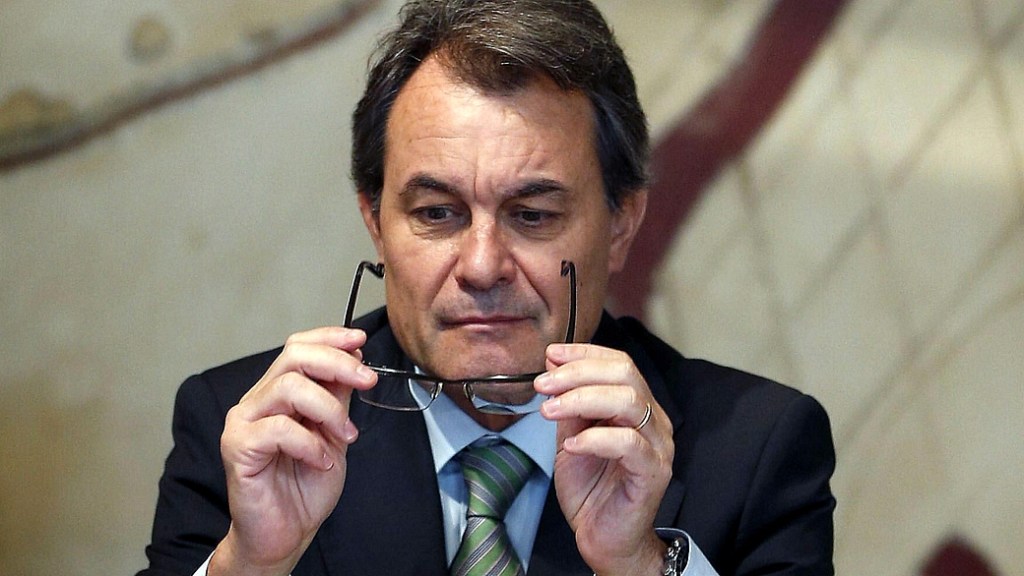 O presidente regional da Catalunha, Artur Mas