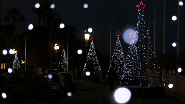 Decoração de Natal em Monte Carlo, em Mônaco