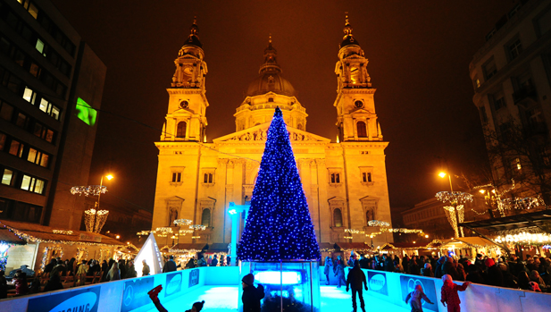 Mercado de Natal em Budapeste, na Hungria