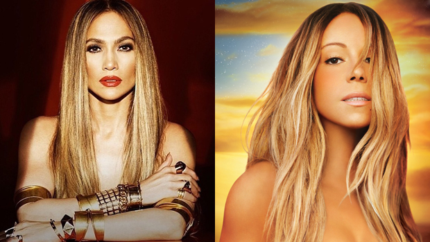 As cantoras Jennifer Lopez e Mariah Carey