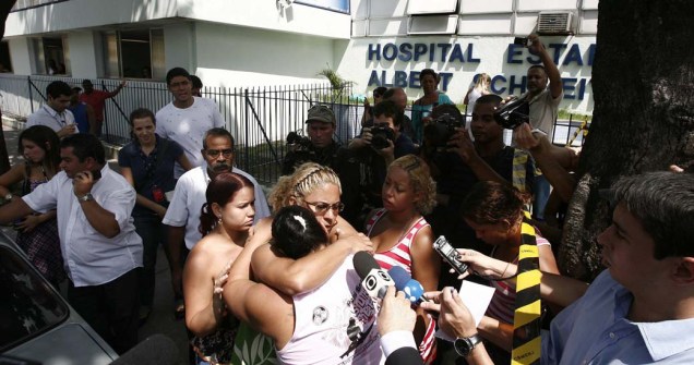 Fachada do hospital Albert Schweitzer no Rio de Janeiro, onde alguns dos feridos da tragédia na Escola Municipal Tasso da Silveira foram encaminhados