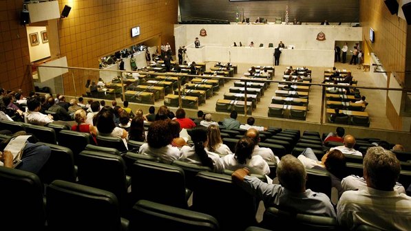 Plenário da Assembleia Legislativa de São Paulo.