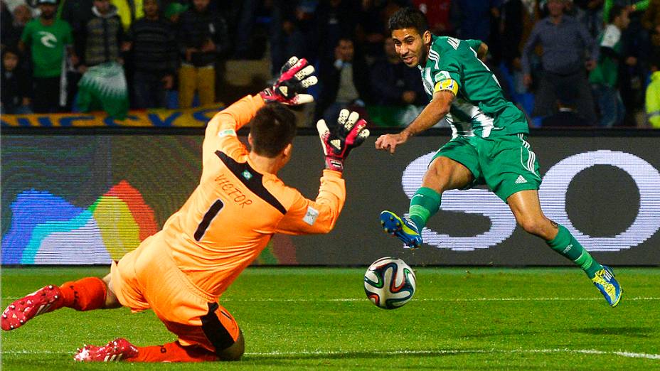 Partida entre Atlético MG e Raja Casablanca válida pela semifinal do Mundial de Clubes da Fifa 2013, no estádio da cidade de Marrakech em Marrocos, nesta quarta-feira (18)