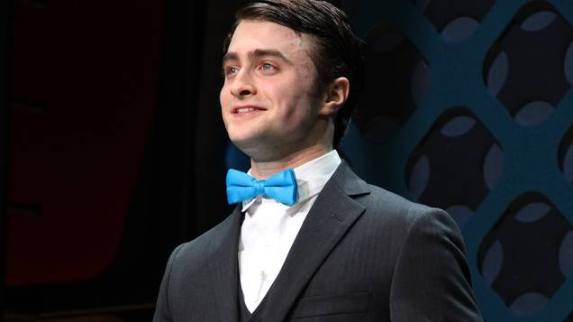 Ator Daniel Radcliffe na peça da Broadway "How To Succeed In Business Without Really Trying"