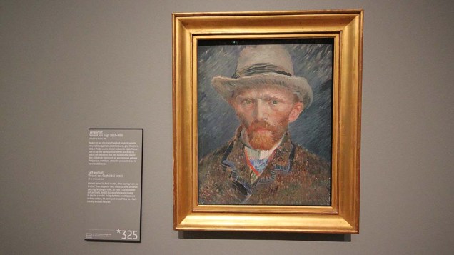 Alguns dos mais célebres trabalhos do pintor impressionista Vincent Van  Gogh -- como o seu Autoretrato – estão expostos no Rijks