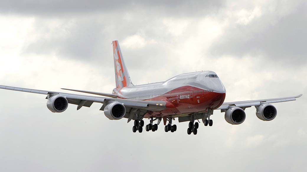 Novo avião Boeing 747-8