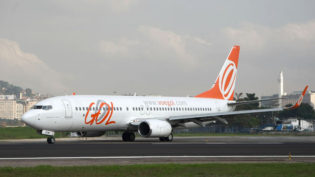 Avião da Gol no Aeroporto Santos Dumont