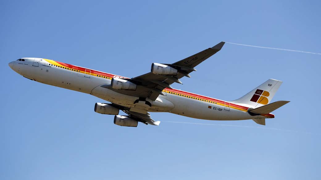 Avião da companhia aérea espanhola Iberia
