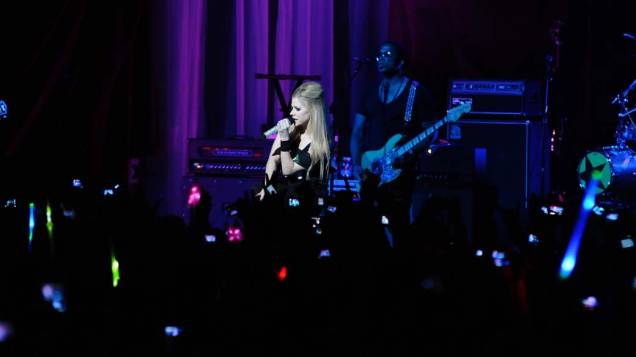 Avril Lavigne se apresenta no Credicard Hall, São Paulo