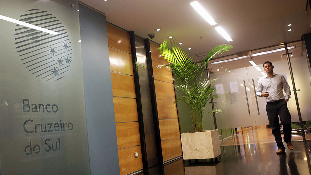 Hall do banco Cruzeiro do Sul, no Rio de Janeiro