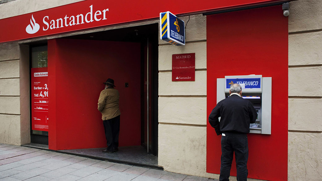 Agência do Banco Santander em Madri