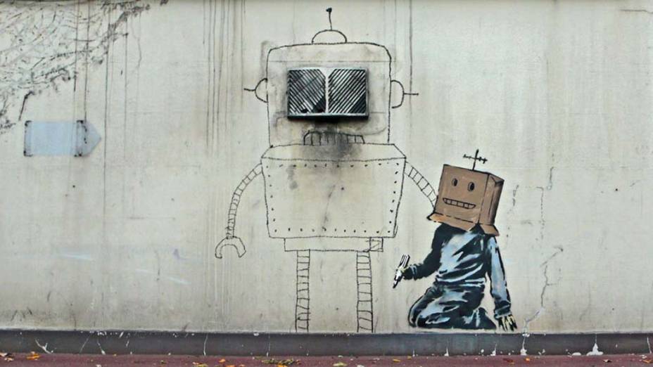 Trabalho do artista inglês Bansky