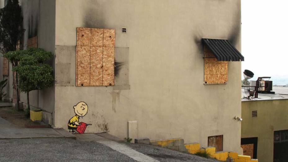 Trabalho do artista inglês Bansky