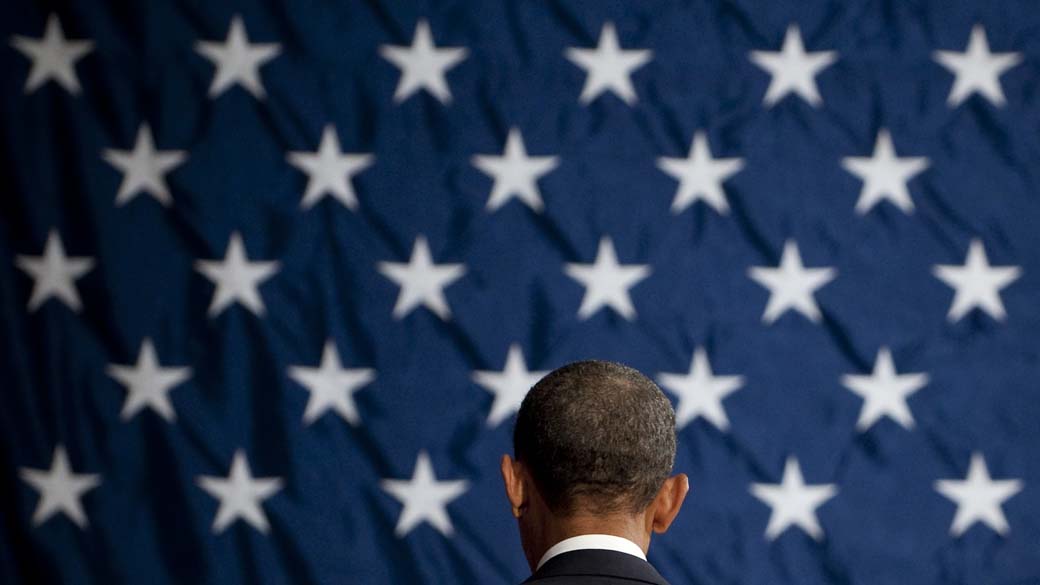 O presidente americano Barack Obama após discurso no Comitê Nacional Democrata, na Filadélfia