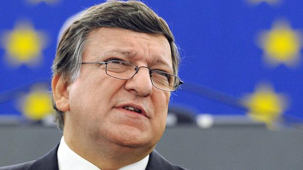 O presidente da Comissão Europeia, José Manuel Durão Barroso, em discurso ao Parlamento Europeu