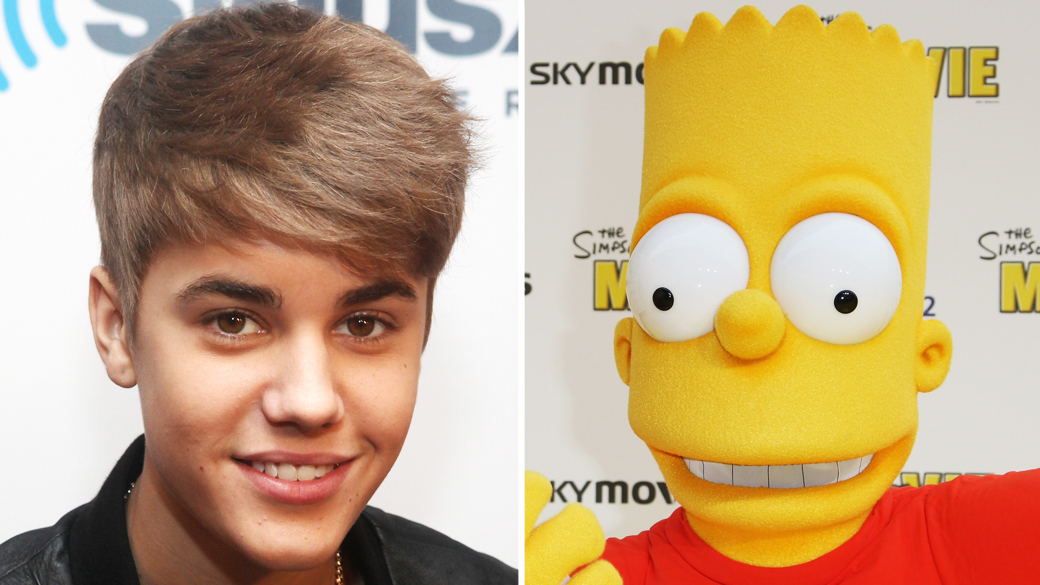 Justin Bieber e Bart Simpson