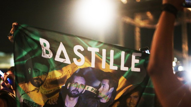 Apresentação da banda Bastille no Lollapalooza 2015, em São Paulo