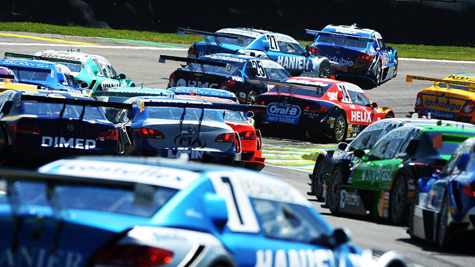 Batida durante a Stock Car, em Interlagos