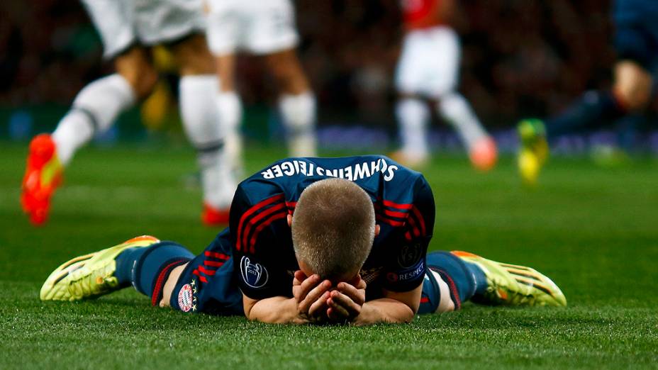 Schweinsteiger foi expulso no final da partida