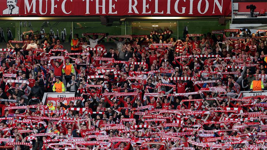 Torcida do Manchester United lotou o Estádio Old Trafford