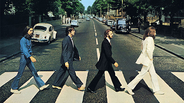 Imagem usada para a capa do disco 'Abbey Road', dos Beatles