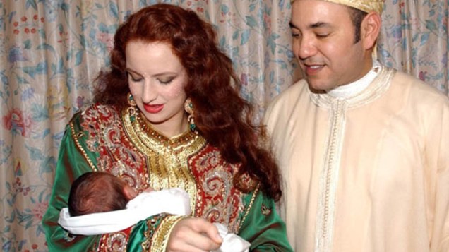 Princesa Lalla Salma, do Marrocos, com seu filho Moulay Hassan
