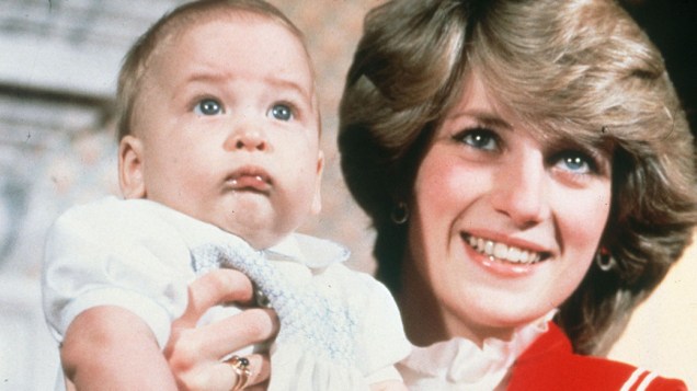 Lady Diana com seu filho William