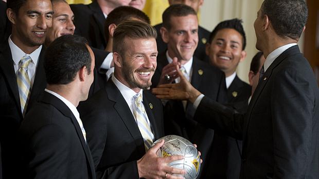 Beckham em encontro com Obama após título da liga americana
