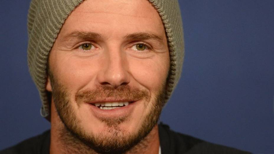 Beckham pouco antes de se despedir do LA Galaxy, dos EUA